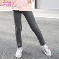 恩 2018 quần legging nữ mùa thu đông mới dày đôi ấm áp cộng với quần nhung trẻ em đồ bé gái