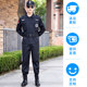 Security work clothes spring and autumn suit male property guard security summer clothes autumn and winter uniforms black short-sleeved training clothes