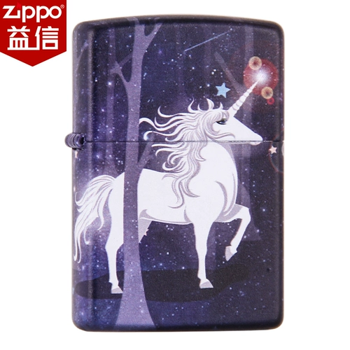 zippo Играя более легкая подлинная Zppo подлинная Zipoo Zhibao Американская мужская мечта Unicorn Print Limited ZP