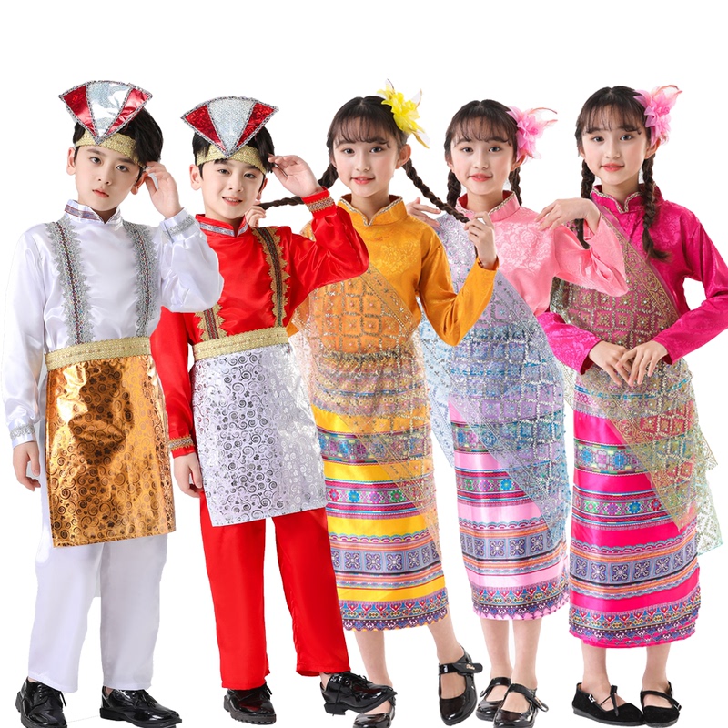 Children's Philippine Performance Costumes Laos Costumes Burmese Exotic Performance Costumes Philippine Characteristic National Traditional Sports