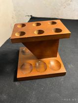 Second-hand American Rogers Rogers walnut 6-position vintage pipe rack xx2420