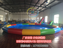 Inflatable circular swimming pool Large indoor home Outdoor Inflatable Children Pool Big PVC Gas Mold Thickened