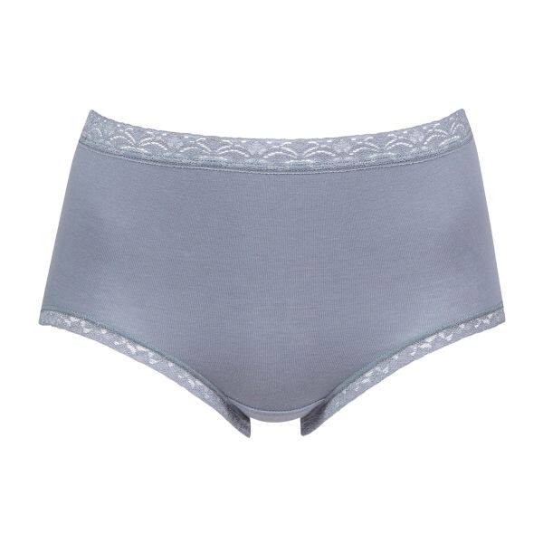 Wacoal Oversized Panties ຂອງແມ່ຍິງຜ້າຝ້າຍປະສົມ Breathable Hip Covering Seamless Lace Trimmed Brief ແອວສູງ