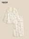 Mingdu Homewear Set 60-Count Tencel Cotton All-Season Unisex Couple Pajamas - Sweet Spring