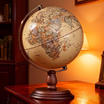 [Tianyu] Xixifu American Retro Globe Ornament, Light Luxury High-End Official Flagship Store, 3D Embossed Floating Relief Small Antique-Style Bookstore Office Desk Lamp, Luminous Night Light