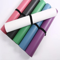 PU tuhao mat natural rubber yoga mat non-slip professional thick mat White orange yellow custom logo