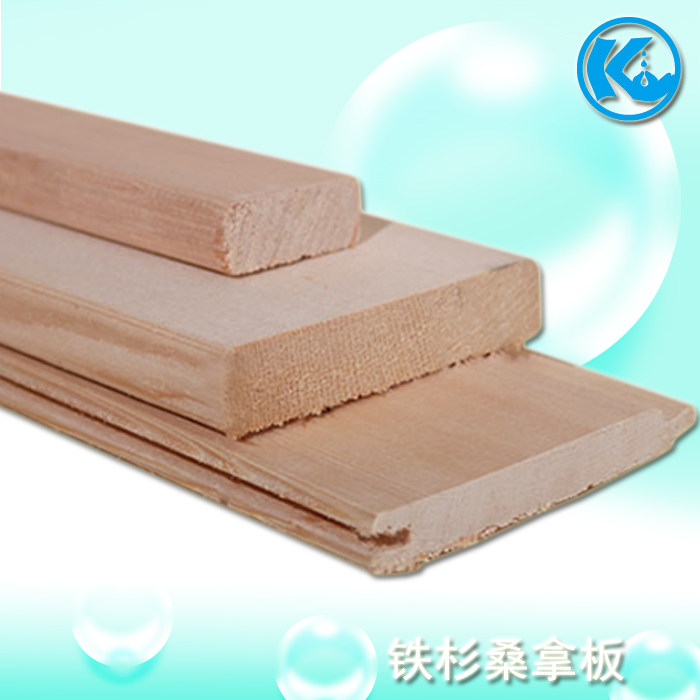 Hemlock sauna board Sauna room dry steam room No section Hemlock wood gusset wallboard decorative board Wood paint-free