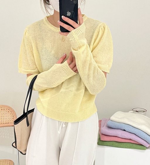 City hunter city hunter brand new women's fashion solid color commuter long sleeve round neck pullover hair