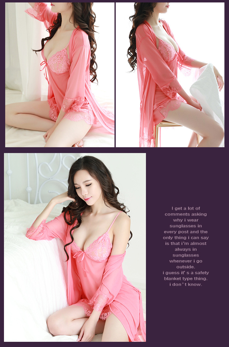 Bộ đồ ngủ ngủ gợi cảm sling váy ngủ phiên bản Hàn Quốc của phụ nữ lông mi ren đồ ngủ backless Slim sợi dịch vụ nhà mùa hè nữ bộ đồ mặc nhà mùa hè