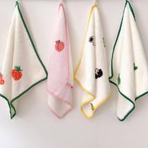 Small towel child wash face biter than pure cotton soft suction water speed dry baby handkerchief with towel 4-wipe handkerchief