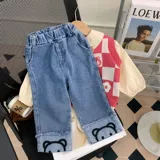 Демисезонный детский весенний комплект для девочек, в западном стиле, детская одежда, 3 предмета