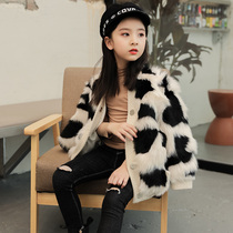2021 new Tuscany male and female baby leather fur integrated wool leather grass coat coat Korean version autumnale