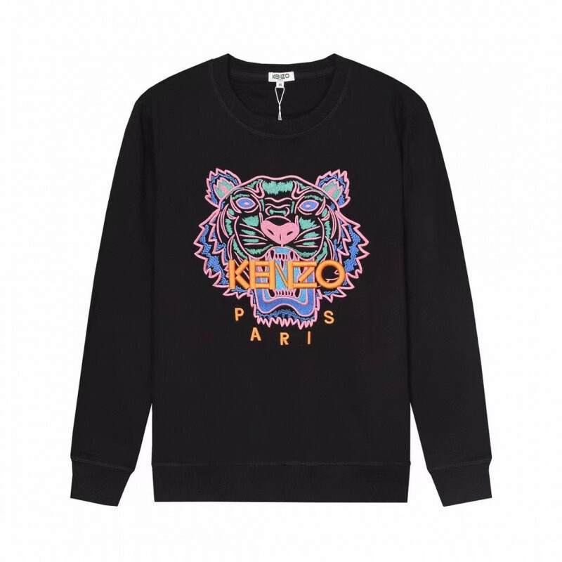 Spring and Autumn New Style Xian San Tiger Head Logo Print Unisex Crew Neck Sweatshirt Hoodie Without Fleece 32026 Spring and Autumn New Style Xian San Tiger Head Logo Print Unisex Crew Neck Sweatshirt Hoodie Without Fleece 32026