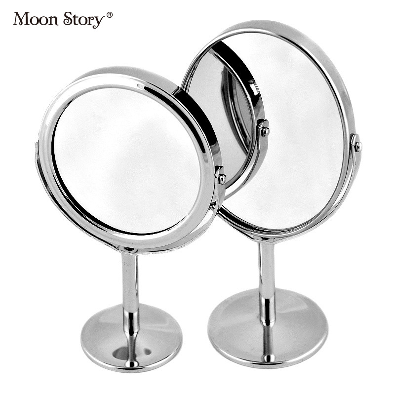 Moonstory/萌黛儿桌面式化妆镜 圆形/椭圆双面镜 品牌美妆工具