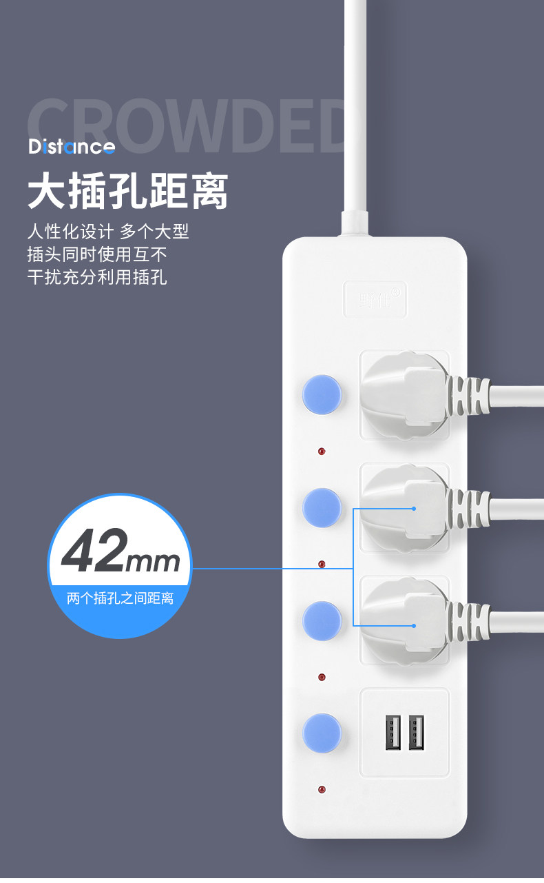 Pure copper 1 5 square high power 4000W10A to 16A air conditioner special socket water heater induction cooker plug