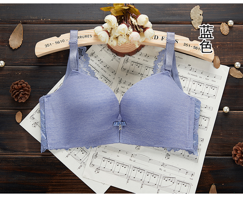 Cô Shao không có vành, lưng đẹp, áo ngực vừa, loại có thể điều chỉnh, không có dấu vết trên đồ lót ren tập hợp áo bra