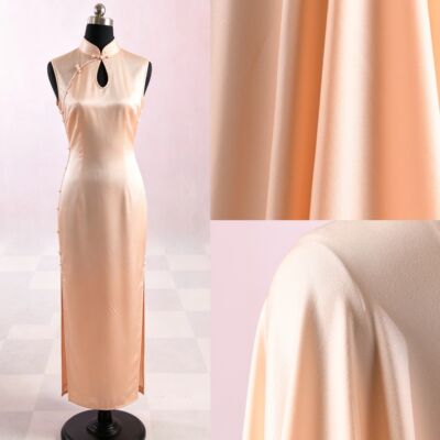 Light peach pink, a matte, slightly bouncy, triacetic acid, heavy satin, low-saturation warm light pink series imported from Japan