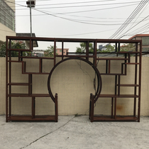 Old boat wood ancient shelf combination Chinese retro furniture storage rack Dobao Pavilion bookshelf antique display rack