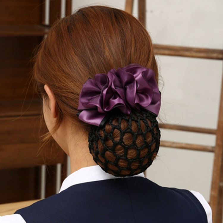 Touhua mother style special hair clip nurse 2021 new high-end low-ball hair accessories with net pockets