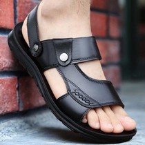 Sandals men leather 2021 New Tide summer casual non-slip sandals slippers wear sandals