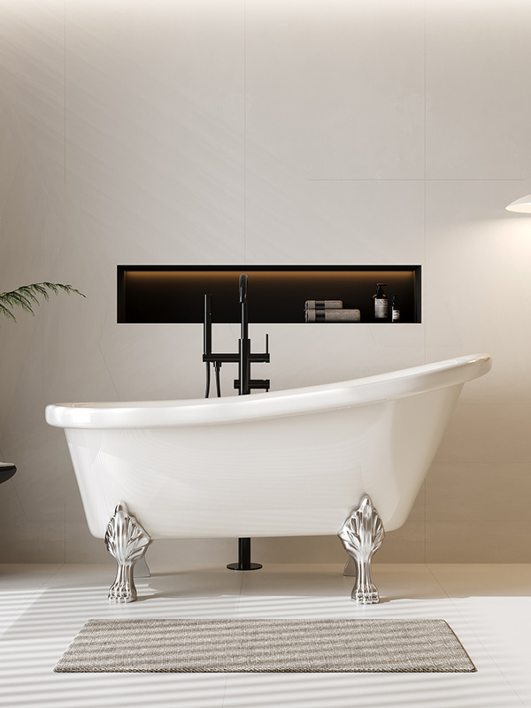 Acrylic No-Installation European-Style Hotel Home Use Adult No-Installation Chaise Lounge Bathtub Thickened