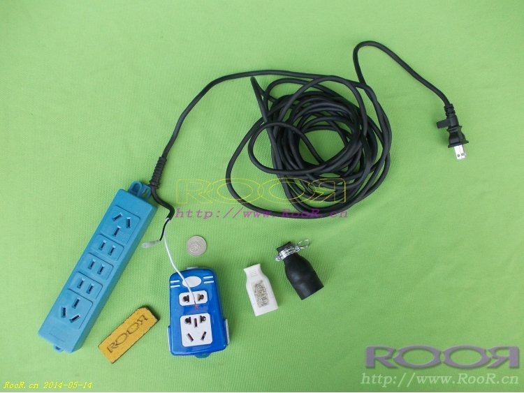 RooR Original Imported American Power Cord Wire Stable Reliable Tail Carriage Power Socket