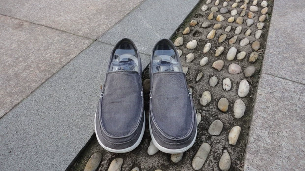 Mới chính hãng UNN Walu rửa giày vải thoáng khí giày nam giày thông thường giày lười giày - Plimsolls
