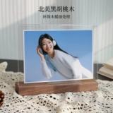 Акриловая фоторамка, двусторонная фотография, делается под заказ, с печатью вашего логотипа