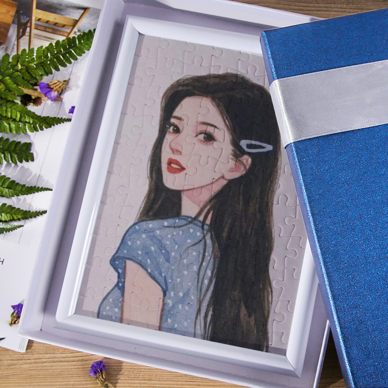 Photo puzzle custom personalized diy photo custom puzzle album Birthday Valentine's Day gift custom send photo frame