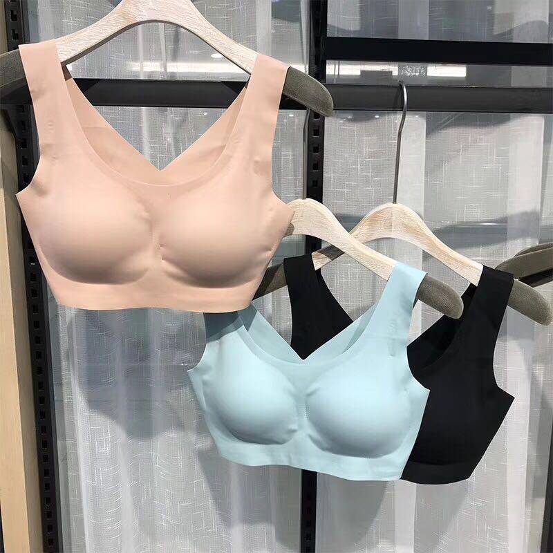 Ancient Crown Princess 302 Thai latex chest cushion in thick and breathable bra Women No-ring Trackless Underwear Sleep Sports Bra