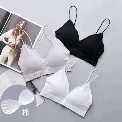 Summer new comfortable no steel ring gathering beautiful back wrap chest sling strap thin shoulder strap anti-light vest base shirt tide women