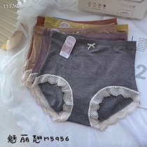 Phantom Teething High Waist Briefs Women 5956 Five boxes Modale lace Lace Side Bag Hip micro collection Belly Triangle Shorts