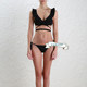 European and American 2022 new hot girl pure lust style fashionable simple bikini internet celebrity sexy split swimsuit female hot spring