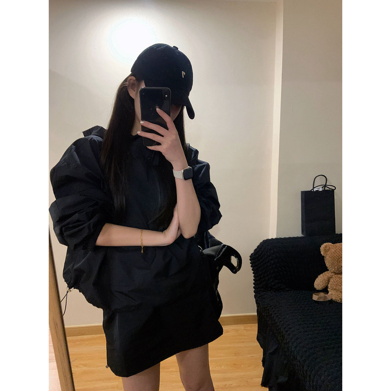 Pd's Greatest Work, High-End Drawstring Hooded Jacket for Women, Cleanfit Early Autumn Lightweight Jacket 0306