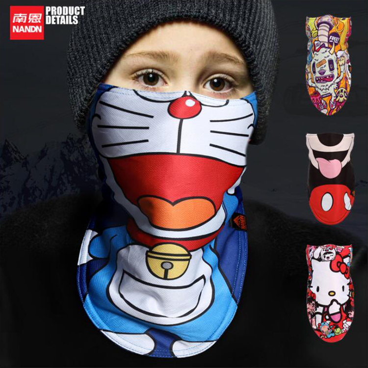 Ski Mask Male Child Parent-child Outdoor Sports Ski Protective Face Mask Warm Windproof Triangle Towel Girl