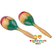 M1 sand ball wooden coconut sand ball 1 pair of childrens Orff musical instruments early childhood education music teaching aids baby toys