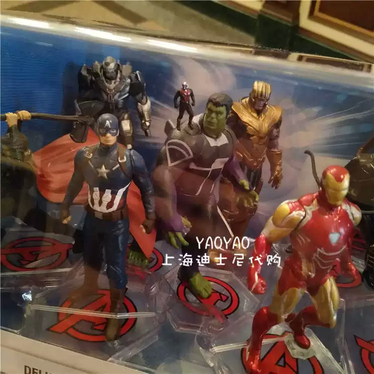 Thượng Hải Disney Avengers 4 Iron Man Thanos Captain America Mô hình búp bê Hình bộ trang trí làm bằng tay - Capsule Đồ chơi / Búp bê / BJD / Đồ chơi binh sĩ