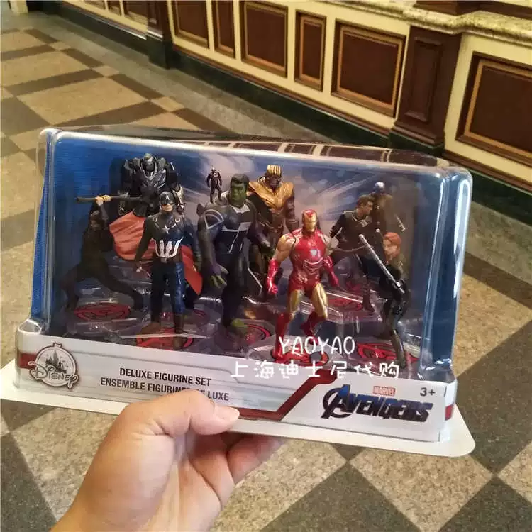 Thượng Hải Disney Avengers 4 Iron Man Thanos Captain America Mô hình búp bê Hình bộ trang trí làm bằng tay - Capsule Đồ chơi / Búp bê / BJD / Đồ chơi binh sĩ