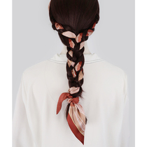 Miss Kelyn silk scarf senior long strip with a belt tie with a belt tie