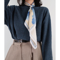 Miss Kelyn silk scarf superior long strip with a belt tie