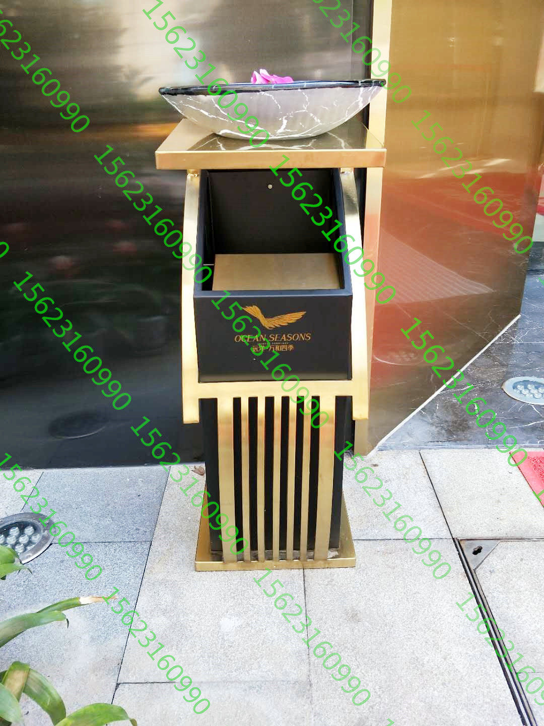 Hotel Lobby Lobby Round Baoding Toilet Cover Cover Kacket KTV Surface Elevator Garbage Case