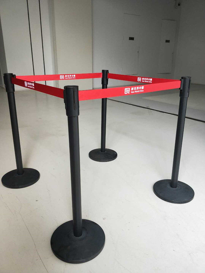 Changsha stainless steel railing base one meter line 2 3 5m isolation with bank queuing line extension with titanium gold protocol column-Taobao