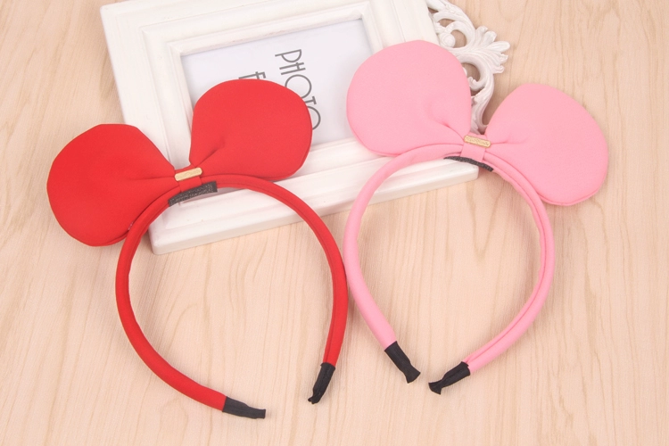 Hàn Quốc headband headband headband mũ đỏ Lễ hội dễ thương phụ kiện dễ thương Mickey kẹp tóc tai - Phụ kiện tóc