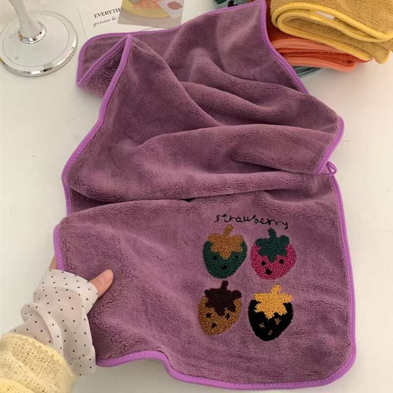 Coral Velvet Dry Hair Towel Is Super Absorbent, Quick-Drying, Does Not Shed Hair, Does Not Require Blow-Drying, Is Softer and More Absorbent Than Pure Cotton Towels for Wiping Hair