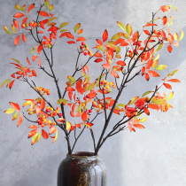 Lei Xin home simulation fruit branches autumn yellow fruit berry decoration bouquet home desktop decoration flower ornaments