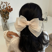 Gentle Sweetness Mesh Yarn Butterfly Knot Hair Clip Women Ins Tide Spring Clip Rear Brain Spoon Teenage Hair haircut Hair Accessories Hair Accessories