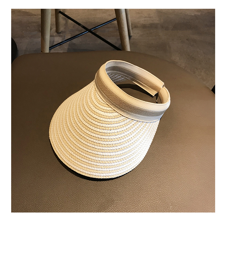 Women's Simple Style Color Block Flat Eaves Sun Hat display picture 3