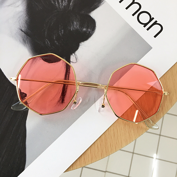 Hồng Kông phong cách kim cương trong suốt kính Hàn Quốc nam giới và phụ nữ thời trang marine lens sunglasses Hàn Quốc phiên bản của hoang dã mỏng kính mát thủy triều