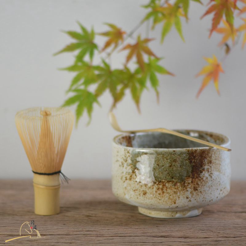 Matcha Tea Bowl, Ceramic Mino Ware, Japanese Style, Japanese Tea Ceremony Bowl, Household Japanese-Style Tableware, Matcha Soup Bowl, Underglaze Color