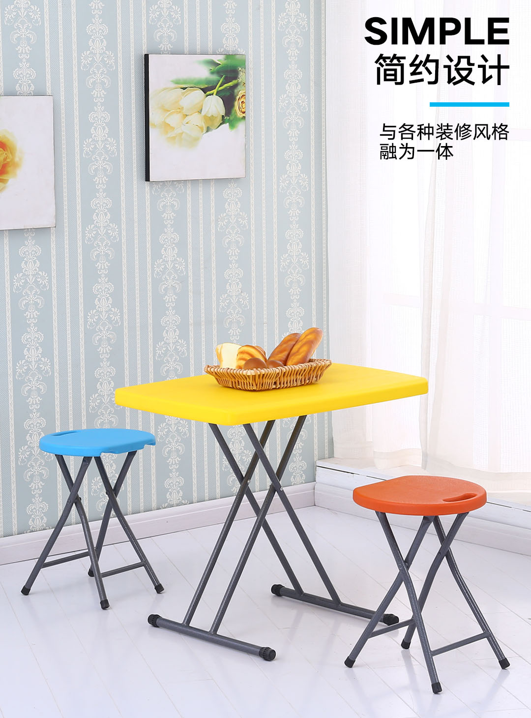 Bàn gấp và bàn gấp đơn giản bàn hộ gia đình nhỏ bàn nhỏ và bàn ăn học bàn di động ngoài trời bàn vuông - Bàn bàn làm việc xếp gọn